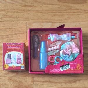 Our Generation Pretty Poms Poms  + Surprise Lunch Bag NWT